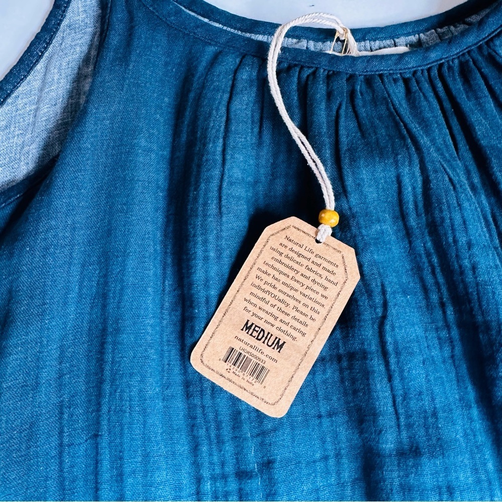 NWT Natural Life Coco Gauze Mini Dress Size Medium - Picture 9 of 13